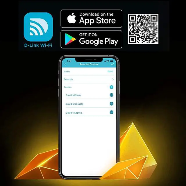 Alt view image 7 of 7 - D-Link WiFi 6 Router AX4800 MU-MIMO Voice Control Compatible with Alexa & Google Assistant, Dual Band Gigabit Gaming Internet Network (DIR-X4860-US)