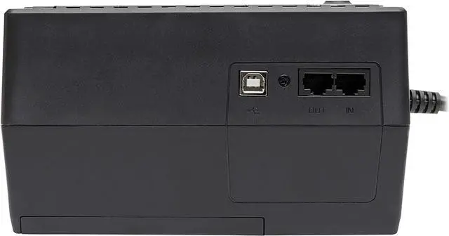 Alt view image 3 of 5 - Tripp Lite 550VA UPS Desktop Battery Back Up, 8 Outlet, 300W 120V Standby, Ultra-Compact, USB