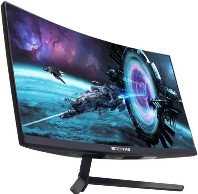 Alt view image 11 of 12 - sceptre curved 27" gaming monitor up to 165hz displayport 144hz hdmi edge-less amd freesync premium, build-in speakers machine