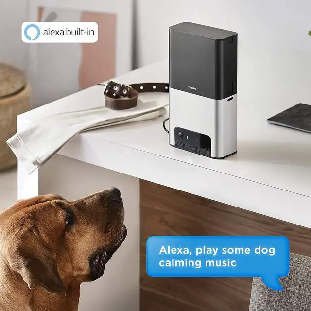 Alt view image 3 of 7 - Petcube Bites 2 Wi-Fi Pet Camera with Treat Dispenser & Alexa Built-in, for Dogs and Cats. 1080p HD Video, 160 Full-Room View, 2-Way Audio, Sound/Motion Alerts, Night Vision, Pet Monitor