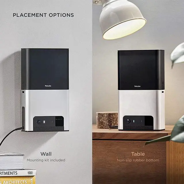 Alt view image 7 of 7 - Petcube Bites 2 Wi-Fi Pet Camera with Treat Dispenser & Alexa Built-in, for Dogs and Cats. 1080p HD Video, 160 Full-Room View, 2-Way Audio, Sound/Motion Alerts, Night Vision, Pet Monitor