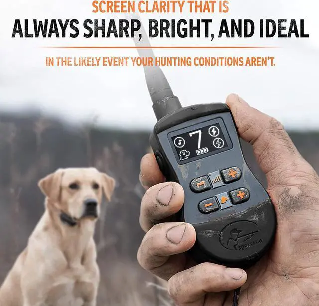 Alt view image 2 of 7 - SportTrainer 875 Remote Trainer - Bright, Easy to Read OLED Screen - 1/2 Mile Range - Waterproof, Rechargeable Dog Training Collar with Tone, Vibration, and Static