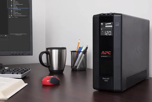 Alt view image 3 of 4 - APC UPS 1500VA UPS Battery Backup and Surge Protector, BX1500M Backup Battery Power Supply, AVR, Dataline Protection
