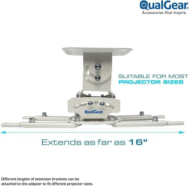 Alt view image 2 of 7 - PRB-717-Wht Ceiling Mount Projector Accessory