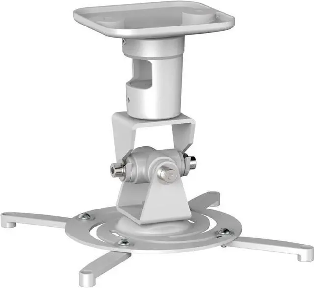 Alt view image 3 of 4 - Projector Mount - Ceiling Bracket LCD DLP Tilt 360° Swivel 30lbs (White)