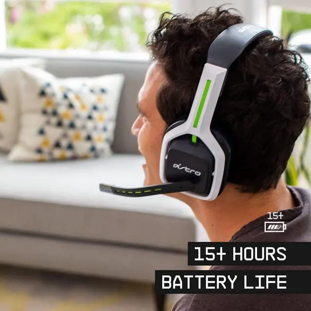 Alt view image 3 of 7 - ASTRO Gaming A20 Wireless Headset Gen 2 for Xbox Series X | S, Xbox One, PC & Mac - White /Green