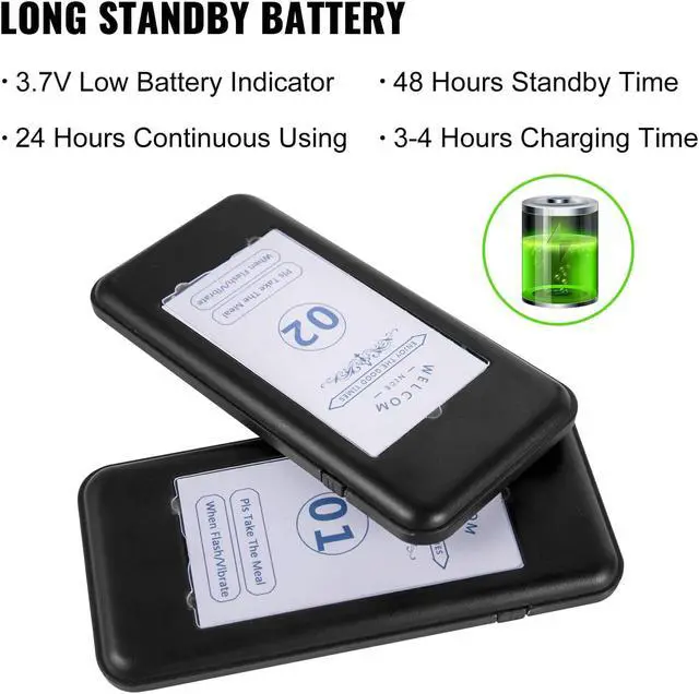 Alt view image 4 of 6 - VEVOR F100 Restaurant Pagers 10 Coasters Paging System Wireless for Restaurants