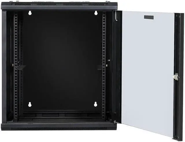Alt view image 3 of 7 - Davislegend 12U 19in Wall Mount server network equipment Data Cabinet Rack