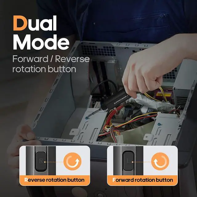 Alt view image 4 of 7 - Electric Screwdriver- AM ARROWMAX Cordless Precision Screwdriver Set with 34 Magnetic Precision Bits,4 Gears Torque,Rechargeable Portable Repair Tool Kit for Electronics Laptop Glasses Watch (SES)