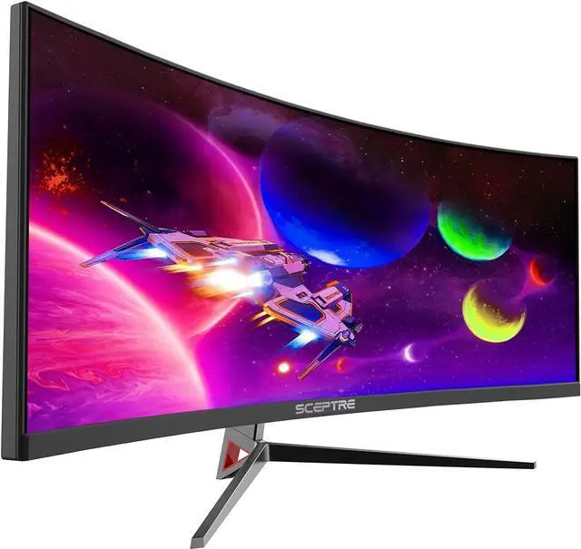 Alt view image 3 of 6 - Sceptre 30-inch Curved Gaming Monitor 21:9 2560x1080 Ultra Wide Ultra Slim HDMI DisplayPort up to 200Hz Build-in Speakers, Metal Black (C305B-200UN1)