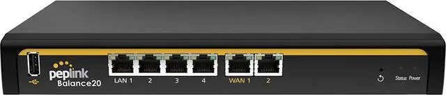 Main image of Peplink Balance 20 Dual-WAN Router, black (BPL-021)