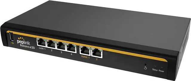 Alt view image 3 of 3 - Peplink Balance 20 Dual-WAN Router, black (BPL-021)