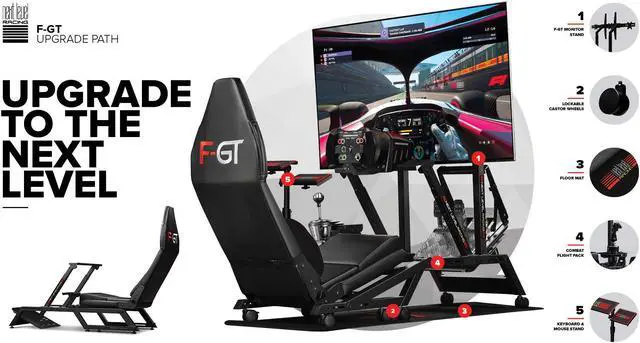 Alt view image 5 of 7 - Next Level Racing F-GT Simulator Cockpit (NLR-S010)