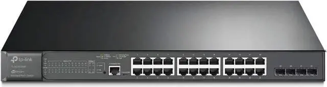 Main image of TP-Link TL-SG3428MP , 24 Port Gigabit L2+ Managed PoE Switch , 24 PoE+ Port @384W, 4 x SFP Slots , PoE Auto Recovery , Omada SDN Integrated, IPv6 , Static Routing , Limited Lifetime Protection