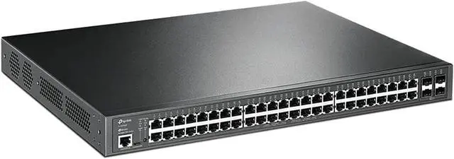 Alt view image 2 of 6 - TP-Link TL-SG3452P | 48 Port Gigabit L2+ Managed PoE Switch | 48 PoE+ Port @384W, 4 x SFP Slots | PoE Auto Recovery | Omada SDN Integrated | IPv6 | Static Routing | Limited Lifetime Protection