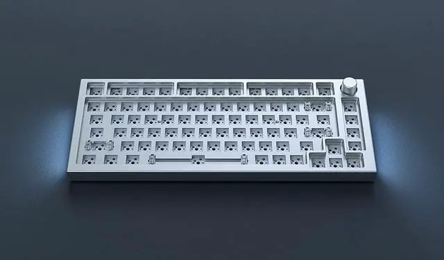Alt view image 7 of 7 - Glorious Gaming Mechanical Gaming Keyboard - GMMK Pro Series - Custom Keyboard - TKL Hot Swappable Keyboard - Barebones - Premium Wired RGB 75% Percent Keyboard - White Ice ANSI