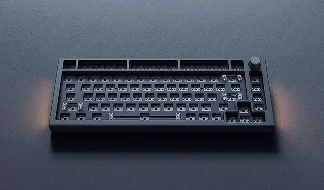 Alt view image 7 of 7 - Glorious Gaming Mechanical Gaming Keyboard - GMMK Pro Series - Custom Keyboard - TKL Hot Swappable Keyboard - Barebones - Premium Wired RGB 75% Percent Keyboard - Black Slate ANSI