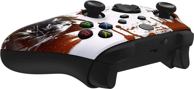 Alt view image 4 of 4 - Wireless Controller for Microsoft Series X/S & One - Custom Soft Touch Feel - Custom Series X/S Controller (X/S Bloody Zombie)