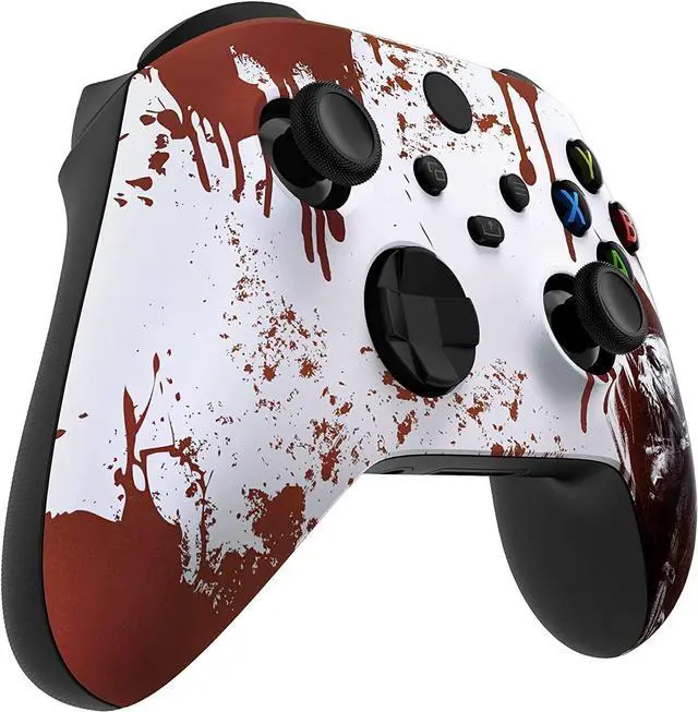Alt view image 2 of 4 - Wireless Controller for Microsoft Series X/S & One - Custom Soft Touch Feel - Custom Series X/S Controller (X/S Bloody Zombie)
