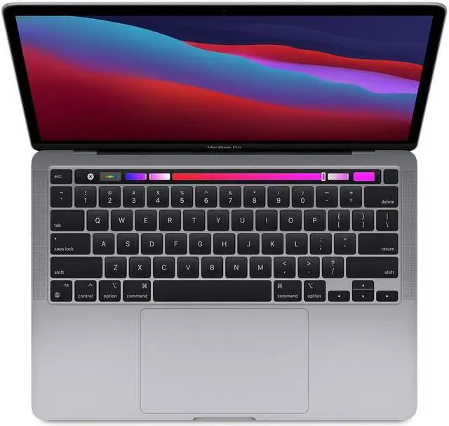 Alt view image 2 of 5 - Apple B Grade Macbook Pro 13.3-inch (Retina 8GPU, Space Gray, Touch Bar) 3.2Ghz 8-Core M1 (2020) MYD82LL/A 256GB SSD 16GB Memory 2560x1600 Display Mac OS Power Adapter Included