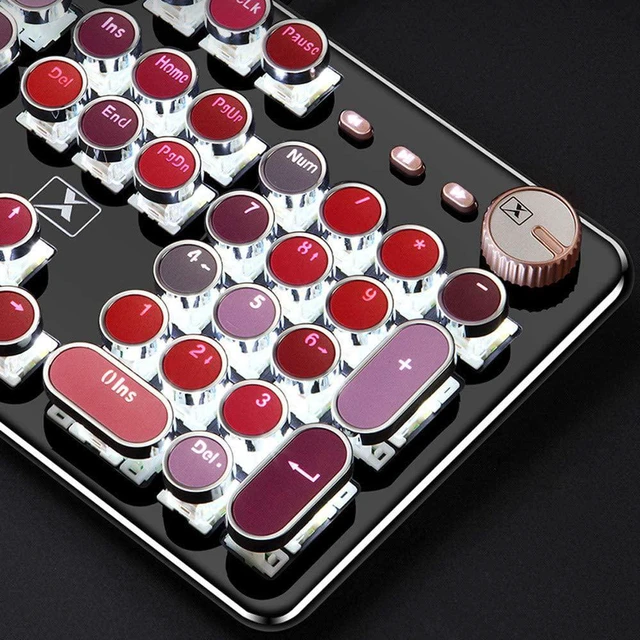 Zhhcyyds K520 Lipstick Typewriter Style Mechanical Gaming Keyboard ...