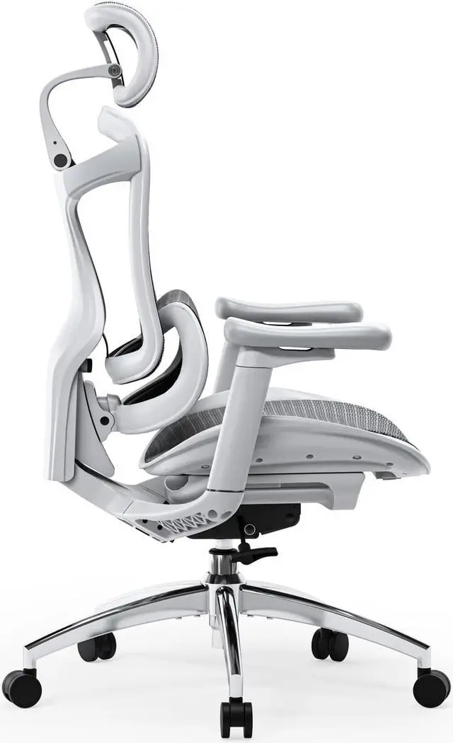 Alt view image 5 of 6 - SIHOO Doro-C300 Ergonomic Office Chair-4 Positions Adjustable Backrest, 3 Positions Adjustment Recline, 3D Armrests, Computer Chair with Auto-Adaptive Lumbar Support, 300lb Mesh Office Chair (Gray)