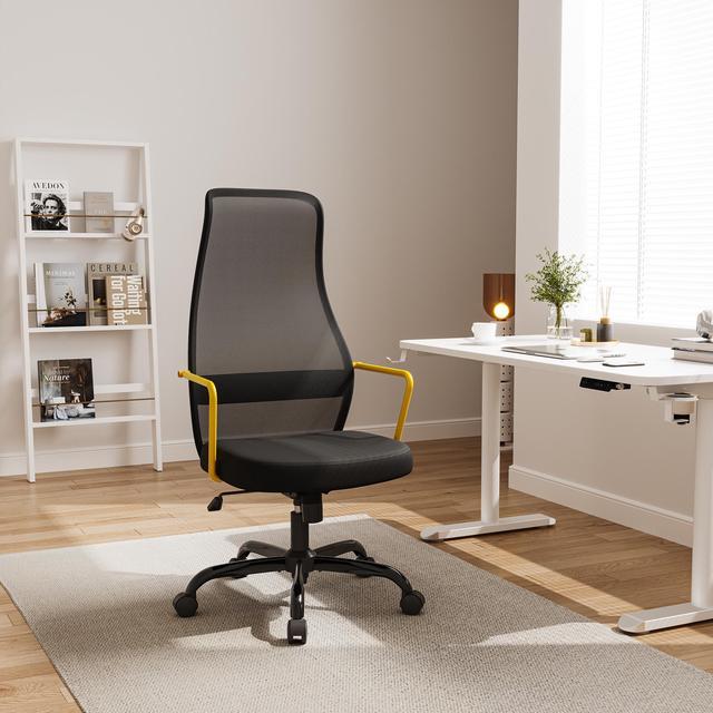 SIHOO Ergonomic Chair with Adjustable Lumbar Support, Wide Thick Cushion  and Flip-up Armrests, Big and Tall Office Chair for 330lbs. 