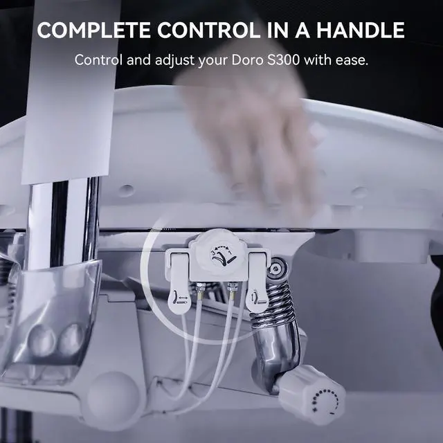 Alt view image 6 of 8 - Sihoo Doro S300  High Back Ergonomic Office Chair with Dual Dynamic Lumbar Support and Adjustable Seat Depth, Big and Tall chair for 300lbs, Gaming Chair with 6D Armrests Gray