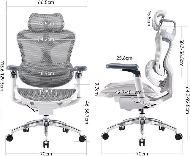 Alt view image 8 of 7 - Sihoo Doro C300  Pro High Back Ergonomic Office Chair with Dual
Dynamic Lumbar Support and Adjustable Seat Depth, Big and Tall chair for 300lbs, Gaming Chair with 6D Armrests Gray