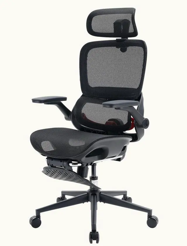 Alt view image 4 of 7 - SIHOO B100 PRO Gaming Chair with Footrest, Breathable High Back Mesh Chair, Adaptive Dynamic Lumbar Ergonomic Office Chair, 4D Flip-up Armrest Computer Chair for Gaming & Home Office, Teen, 300lb