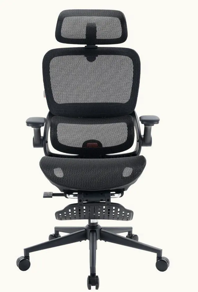 Alt view image 3 of 7 - SIHOO B100 PRO Gaming Chair with Footrest, Breathable High Back Mesh Chair, Adaptive Dynamic Lumbar Ergonomic Office Chair, 4D Flip-up Armrest Computer Chair for Gaming & Home Office, Teen, 300lb
