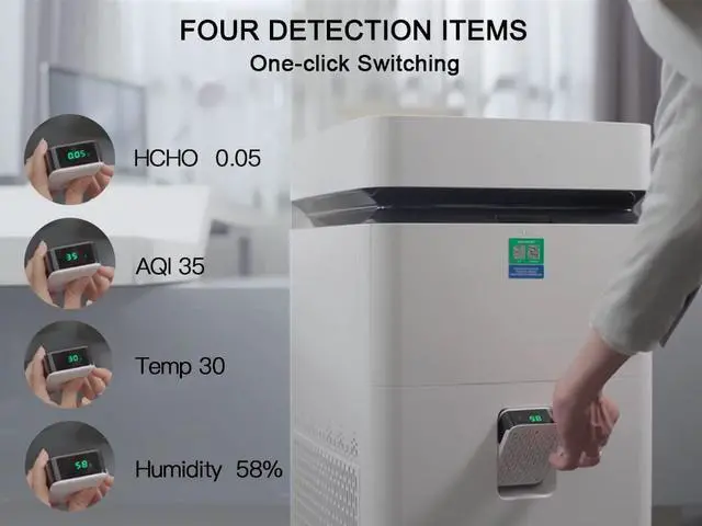 Alt view image 5 of 6 - Airdog X8 Air Purifier with Washable Filter to Eliminate Virus, Bacteria, Pathogens, Toxins, Covid-19, Mold, Allergens, Odors, Pollutant Particles (Patented TPA Technology)