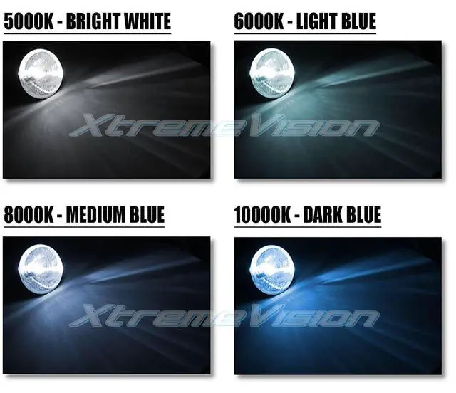 Alt view image 5 of 7 - XtremeVision H7 8K 55W AC Xenon Bundle - Xenon Headlight Bulb with Slim AC Ballast - 8000K Medium Blue - Xenon Bulbs - 1 Pair