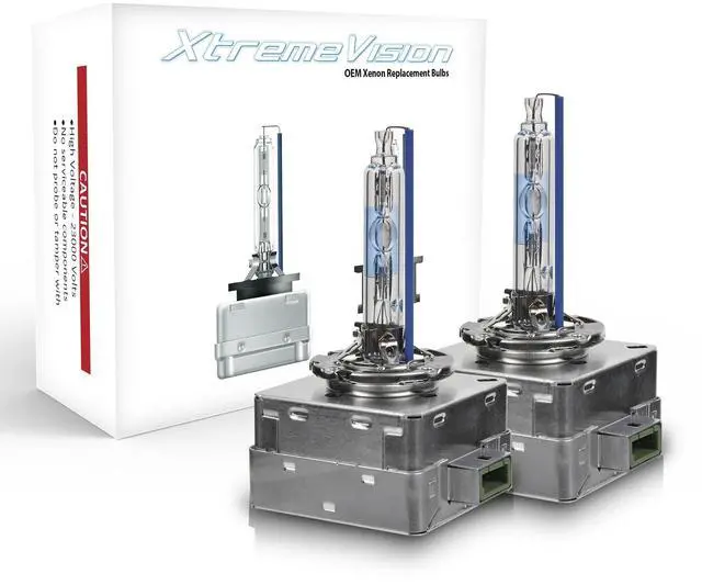 Main image of Xtremevision AC HID OE Xenon Replacement Bulbs - D3S / D3R / D3C - 4300K Daylight (1 Pair) (Metal Base)