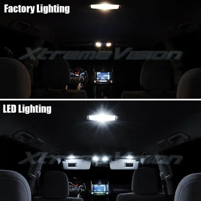 Alt view image 3 of 7 - XtremeVision Interior LED for Nissan Xterra 2005-2014 (8 Pieces) Pure White Interior LED Kit + Installation Tool