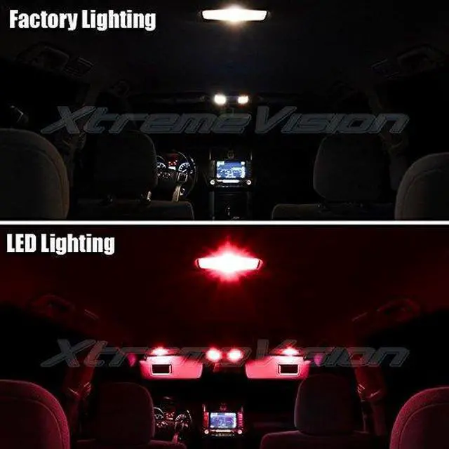 Alt view image 3 of 7 - XtremeVision Interior LED for Honda Civic 2013-2015 (8 Pieces) Red Interior LED Kit + Installation Tool