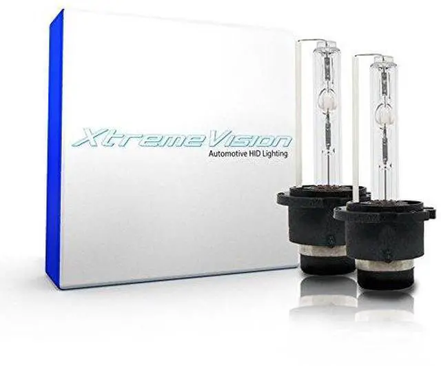 Alt view image 4 of 7 - XtremeVision AC HID Xenon Replacement Bulbs - D2S / D2R / D2C - 5000K Bright White (1 Pair) (Metal Bracket)