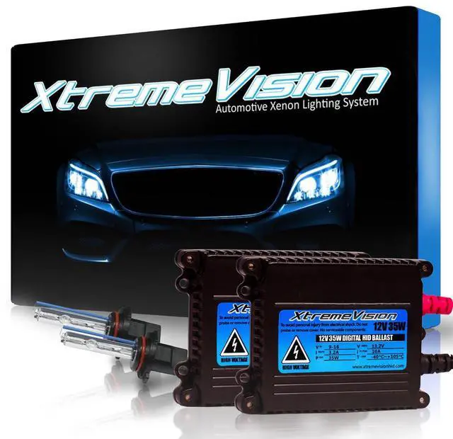 Main image of XtremeVision 9006 5K 35W DC Xenon Bundle - Xenon Headlight Bulb with Slim Ballast - HB4, 9012, 5000K Bright White - Xenon Bulbs - 1 Pair