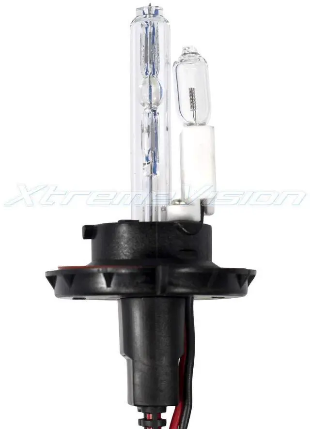 Alt view image 2 of 7 - XtremeVision H13 6K 35W AC Xenon Bundle - Xenon Headlight Bulb with Slim AC Ballast - 9008, 6000K Light Blue - Xenon Bulbs - 1 Pair