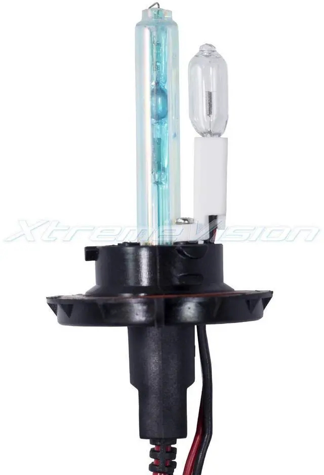 Alt view image 2 of 7 - XtremeVision H13 30K 35W AC Xenon Bundle - Xenon Headlight Bulb with Slim AC Ballast - 9008, 30000K Deep Blue - Xenon Bulbs - 1 Pair