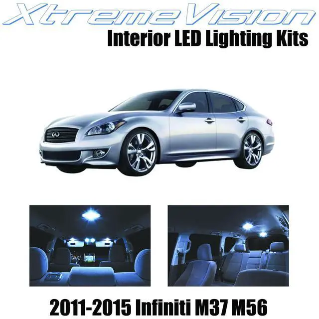Main image of XtremeVision Interior LED for Infiniti M37 M56 2011-2015 (10 Pieces) Cool White Interior LED Kit + Installation Tool