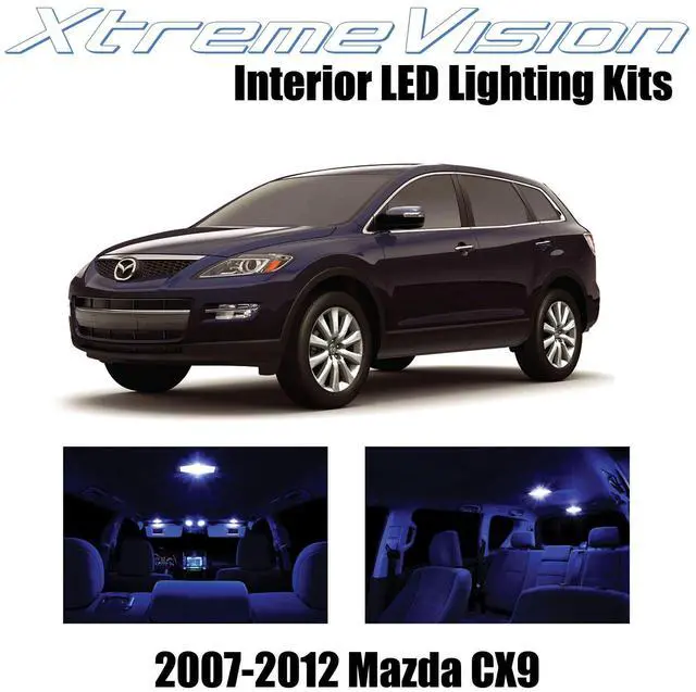 Main image of XtremeVision Interior LED for Mazda CX9 2007-2012 (10 Pieces) Blue Interior LED Kit + Installation Tool