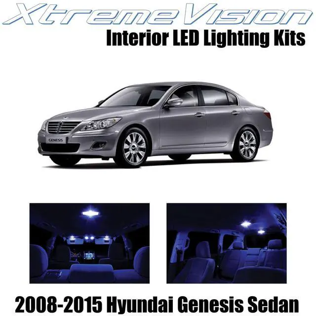 Main image of XtremeVision Interior LED for Hyundai Genisis Sedan 2008-2015 (10 Pieces) Blue Interior LED Kit + Installation Tool