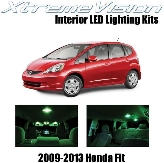 Main image of XtremeVision Interior LED for Honda Fit 2009-2013 (6 Pieces) Green Interior LED Kit + Installation Tool