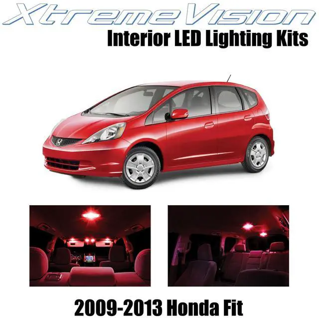 Main image of XtremeVision Interior LED for Honda Fit 2009-2013 (6 Pieces) Red Interior LED Kit + Installation Tool