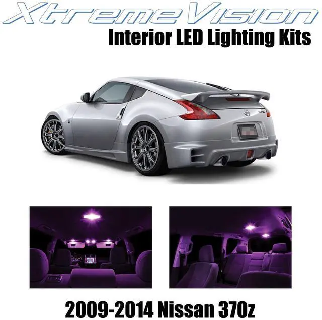 Main image of XtremeVision Interior LED for Nissan 370Z 2009-2014 (8 Pieces) Pink Interior LED Kit + Installation Tool