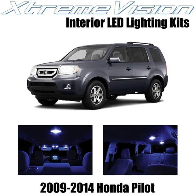Main image of XtremeVision Interior LED for Honda Pilot 2009-2014 (16 Pieces) Blue Interior LED Kit + Installation Tool