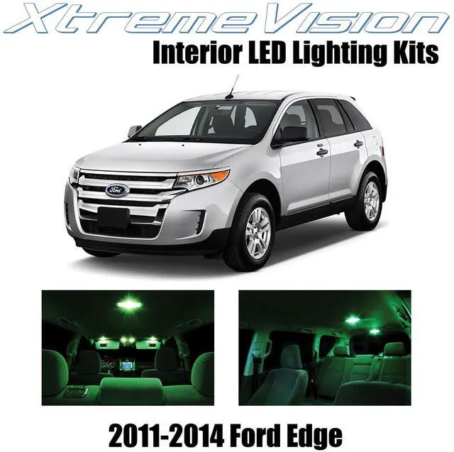 Main image of XtremeVision Interior LED for Ford Edge 2011-2014 (10 Pieces) Green Interior LED Kit + Installation Tool