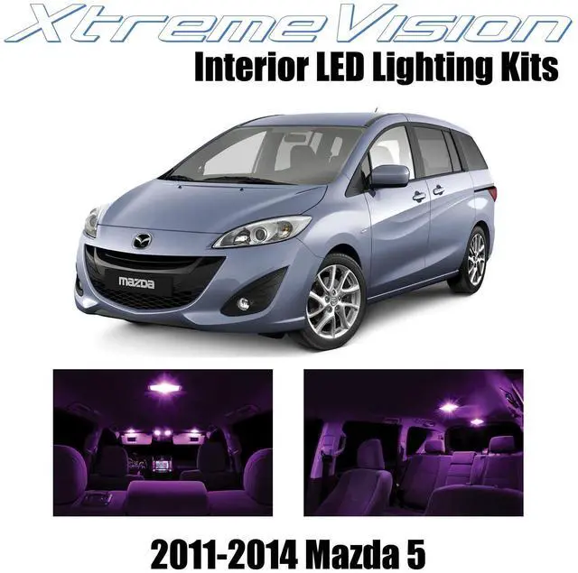 Main image of XtremeVision Interior LED for Mazda 5 2011-2014 Pink Interior LED Kit + Installation Tool