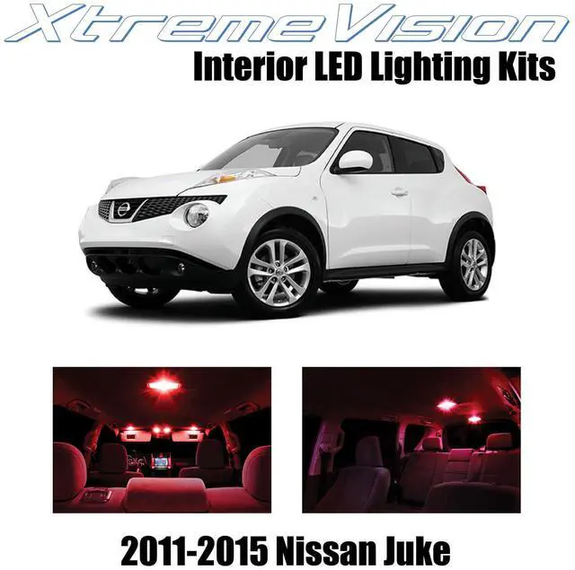 Main image of XtremeVision Interior LED for Nissan Juke 2011-2015 (6 Pieces) Red Interior LED Kit + Installation Tool
